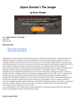 Upton Sinclair`s The Jungle