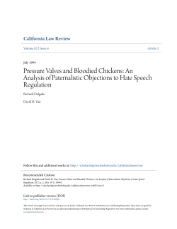 Pressure Valves and Bloodied Chickens