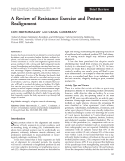 A Review of Resistance Exercise and Posture Realignment