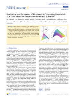 Realization and Properties of Biochemical
