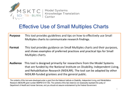 Effective Use of Small Multiples Charts