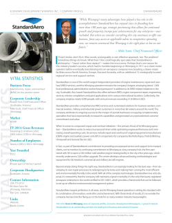 StandardAero: Company Profile