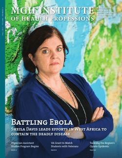 Fall 2015 - MGH Institute of Health Professions