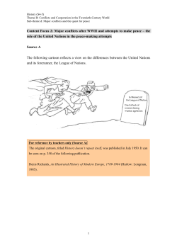 the role of the United Nations in the peace