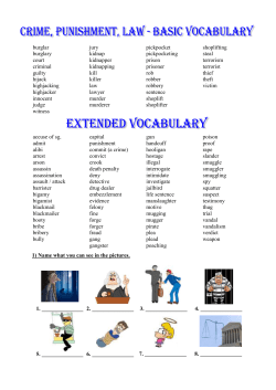 Crime, punishment, law