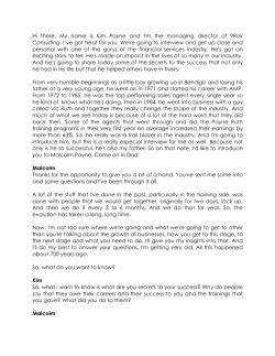 Hi there. My name is Kim Payne and I`m the