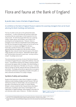 Flora and fauna at the Bank of England