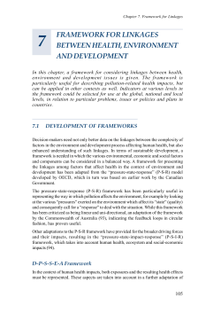 Chapter 7 - Framework for Linkages Between