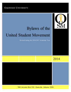 Bylaws of the United Student Movement