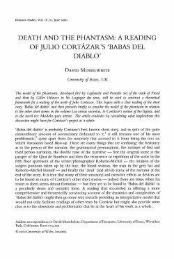 OF JULIO CORTAzAR`S `BABAS DEL DIABLO`