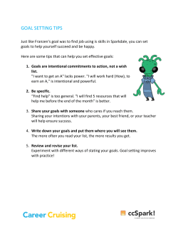 goal setting tips