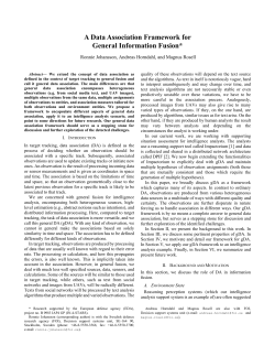 A Data Association Framework for General Information Fusion