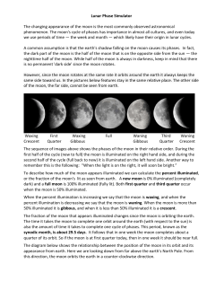 Lunar Phase Simulator