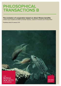 The evolution of cooperation based on direct fitness benefits