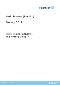 Mark Scheme - Edexcel