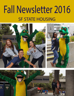 Fall Newsletter 2016