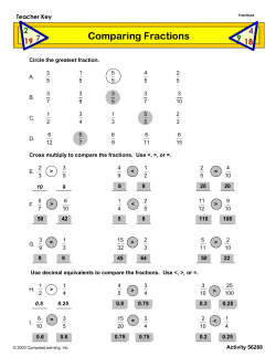Comparing Fractions