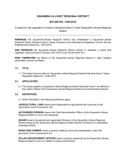 Electoral Area C Noise Regulation Bylaw No. 1438-2015