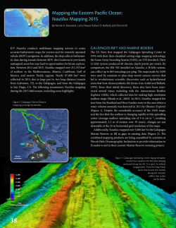 Mapping the Eastern Pacific Ocean: Nautilus Mapping 2015