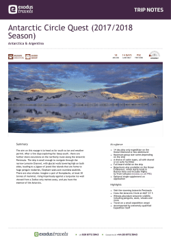 Antarctic Circle Quest (2017/2018 Season)