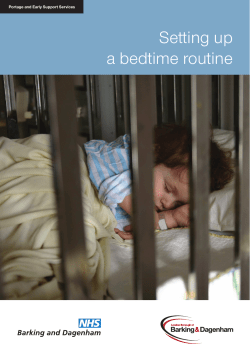 Setting up a bedtime routine - London Borough of Barking and
