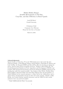 Hidden Hidden Hunger: Invisible Heterogeneity in Soil Zinc, Crop