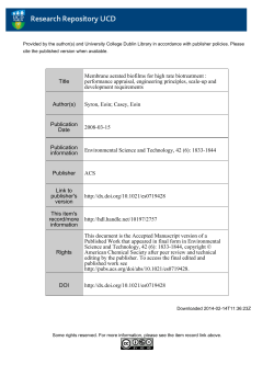 Membrane aerated biofilms for high rate biotreatment