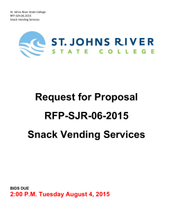 Request for Proposal RFP-SJR-06
