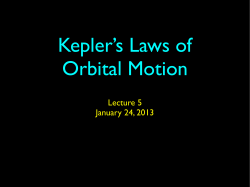 Kepler`s Laws