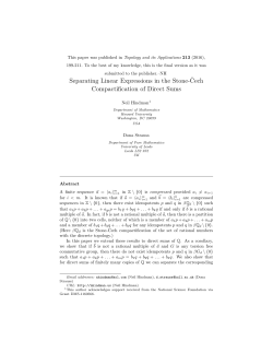 Separating Linear Expressions in the Stone