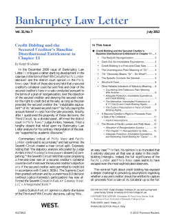 Credit Bidding.bll0712 - ABI Commission to Study the Reform of