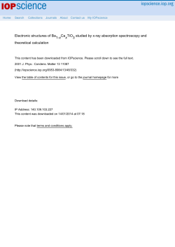 Electronic structures of Ba 1-x Ca x TiO 3 studied by x