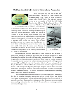 The Beser Foundation for Archival Research and