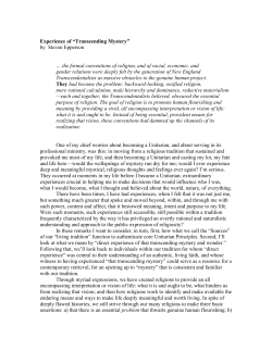 Transcending - Epperson