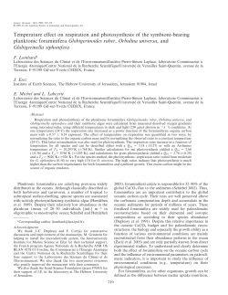 Lombard, F., et al. Temperature effect on respiration and