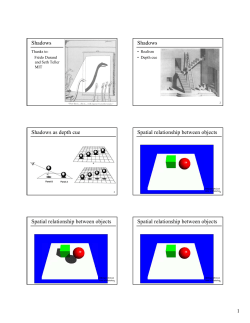 Introduction to Shadows