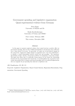 Government spending and legislative organization: Quasi