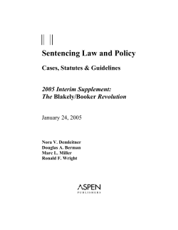 Sentencing Law and Policy - Law Professor Blog Network