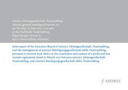 KRONES Aktiengesellschaff, Neutraubling Annual general meeting