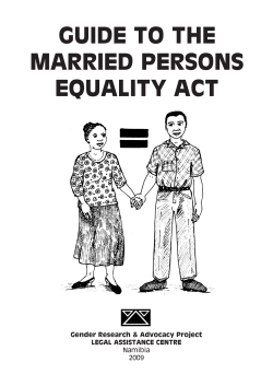 guide to the married persons equality act