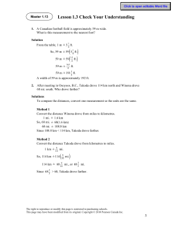 Lesson 1.3 Check Your Understanding