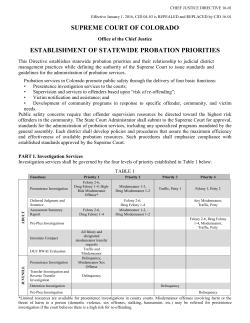 Chief Justice Directive 16-01