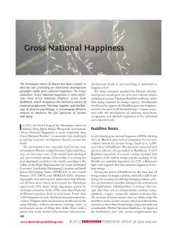 Gross National Happiness