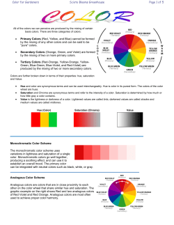 Color for Gardeners - Scioto Blooms Greenhouse