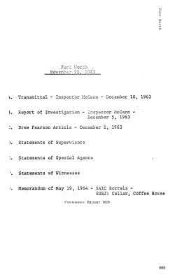 Warren Commission, Volume XVIII: CE 1020