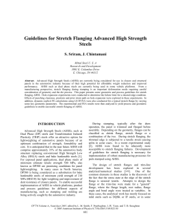 Guidelines for Stretch Flanging Advanced High