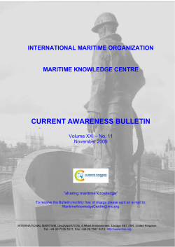 current awareness bulletin - International Union of Marine Insurance