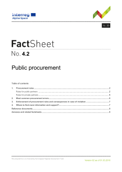 Public procurement