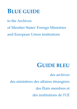 Guide Bleu - Council of the European Union