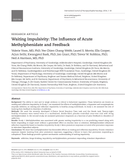 Waiting Impulsivity: The Influence of Acute